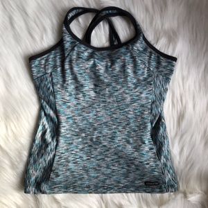 Althetic Blue Multicolor Tank